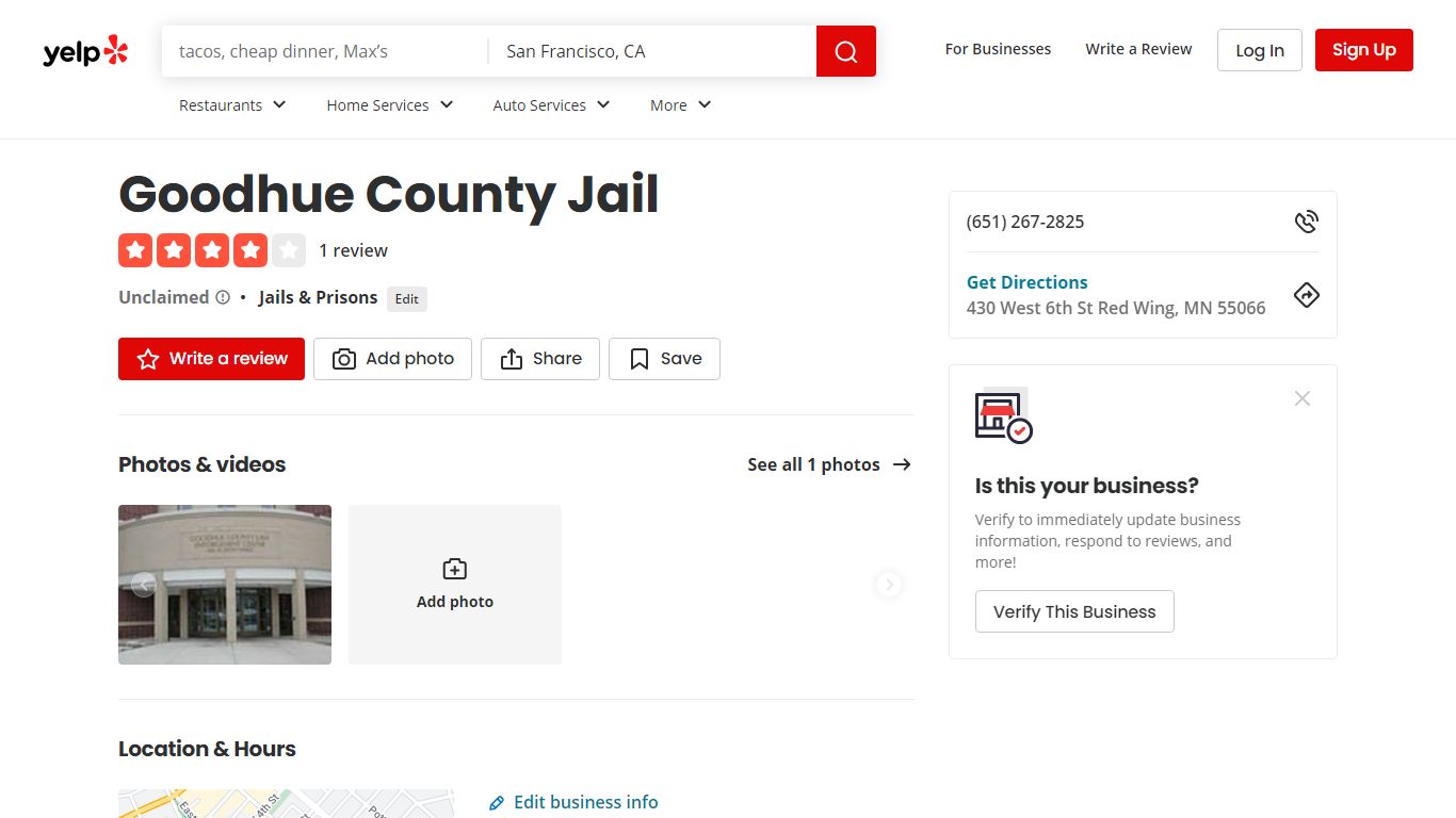 GOODHUE COUNTY JAIL - Jails & Prisons - 430 West 6th St ...